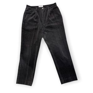 Vintage Velvety Black and Brown Trouser <3